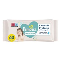 Pampers Wipes Soft and Clean 60 τεμάχια