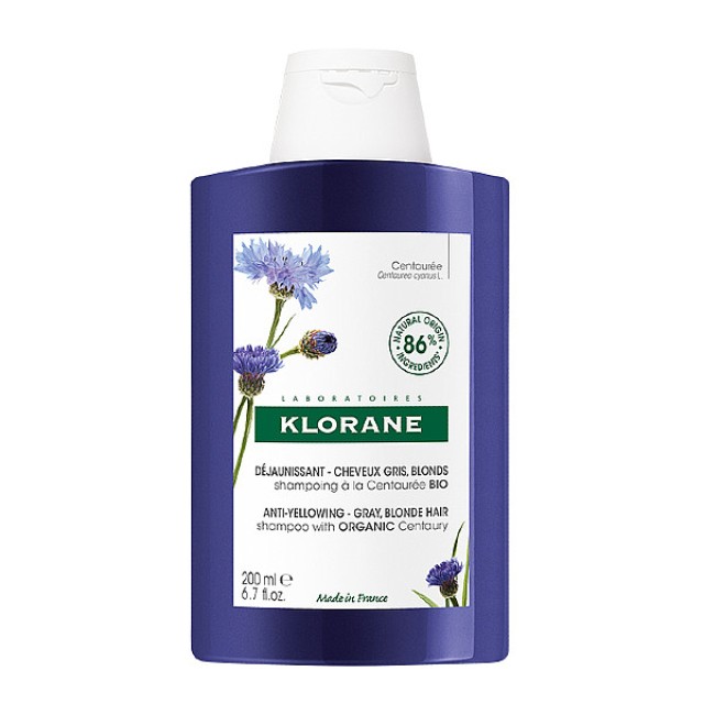 Klorane Centauree Shampoo for Silver Highlights with Centaure 200ml