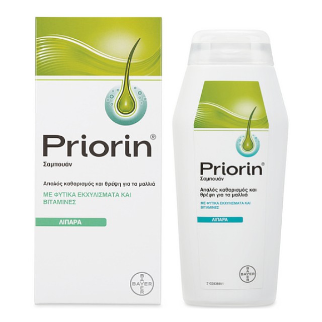 Priorin Σαμπουάν Θρέψης Για Λιπαρά Μαλλιά 200ml