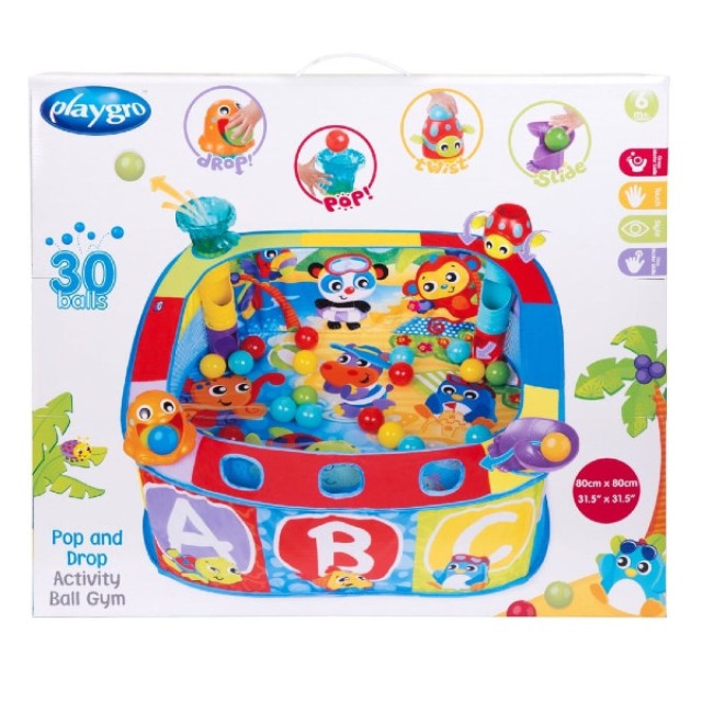Playgro Pop And Drop Activity Ball Gym 6m+
