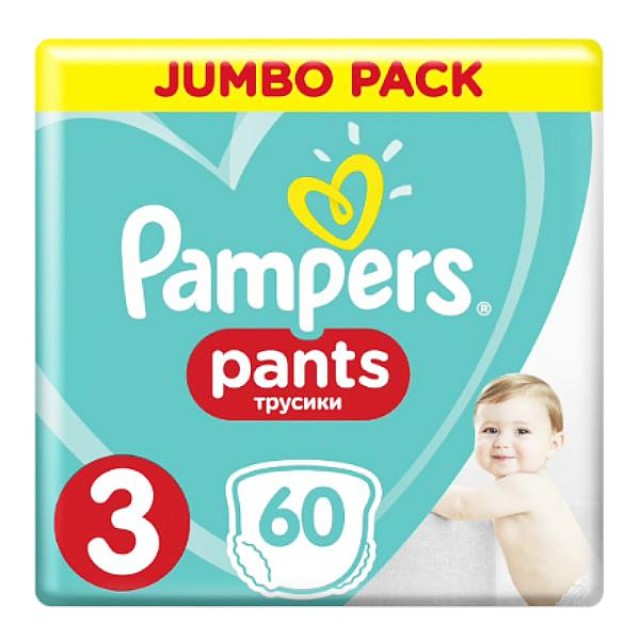 Pampers Pants Νο. 3 (6-11 Kg) 60 τεμάχια