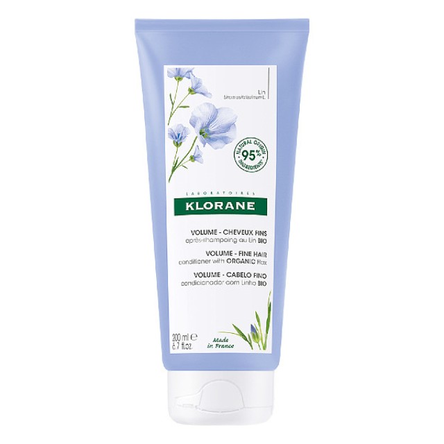 Klorane Linum Softening Cream for Volume with Flax Fibers 200ml