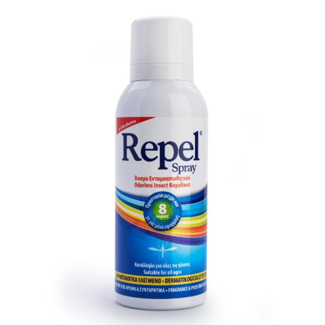 Uni-Pharma Repel Spray Odorless Insect Repellent with Hyaluronic Acid 100ml