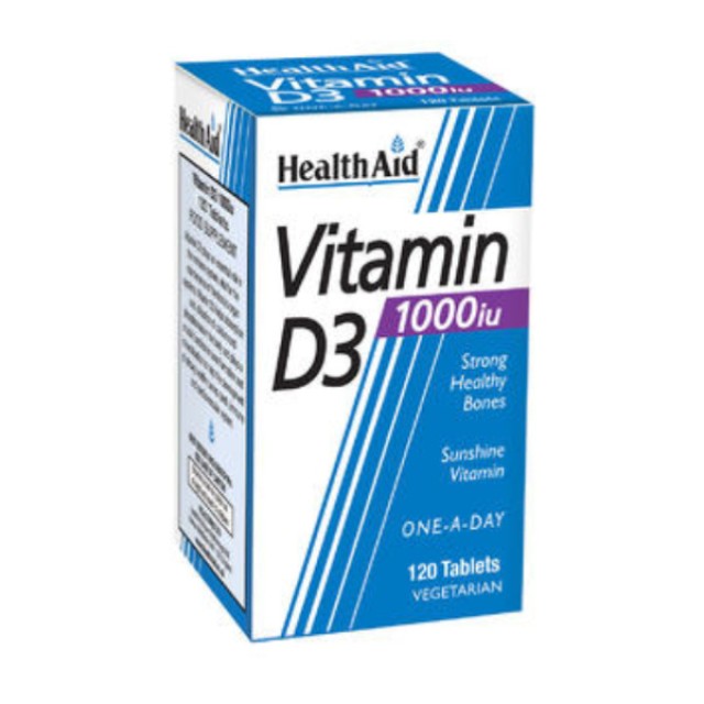 Health Aid Vitamin D3 1000iu 120 ταμπλέτες