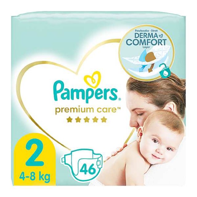 Pampers Premium Care No. 2 (4-8 Kg) 46 τεμάχια