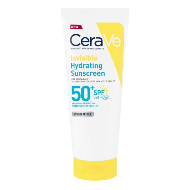 CeraVe Invisible Hydrating Sunscreen Face and Body SPF50 75ml
