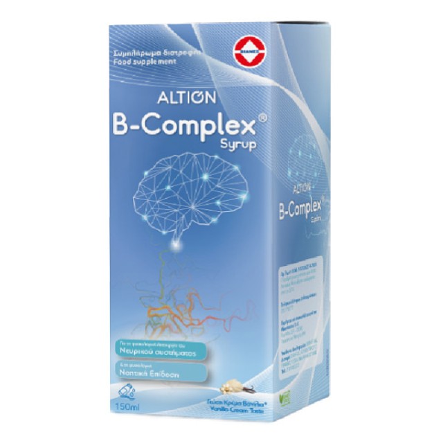 Altion B-Complex Syrup γεύση Κρέμα Βανίλια 150ml