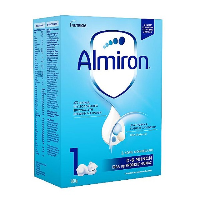 Nutricia Almiron 1 Γάλα σε Σκόνη 0-6m 600g
