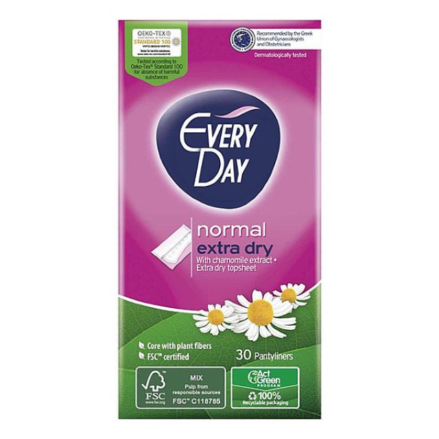 EveryDay Extra Dry Normal 30 sanitary napkins