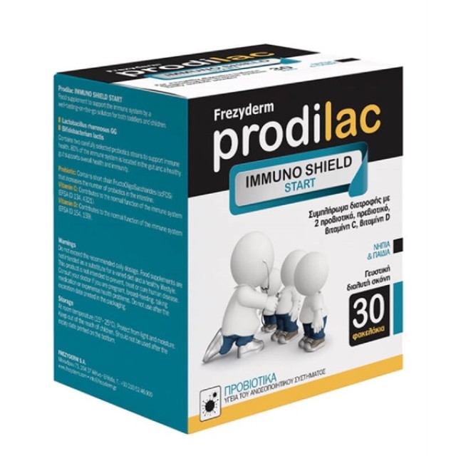 Frezyderm Prodilac Immuno Shield Start Συμπληρώμα Διατροφής για το Ανώτερο Αναπνευστικό 30 φακελάκια