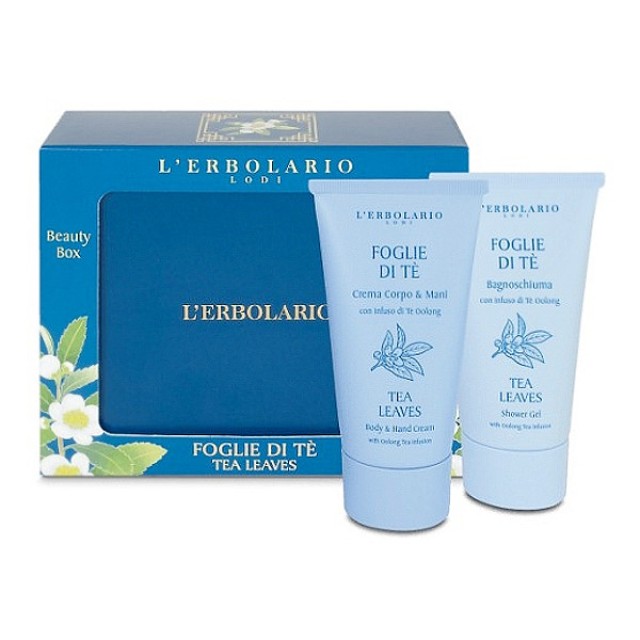 L'Erbolario Foglie Di Te Beauty-Box Αφρόλουτρο 75ml & Κρέμα Σώματος 75ml