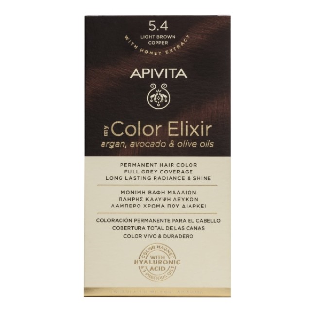 Apivita My Color Elixir Kit N5.4 Καστανό Ανοιχτό Χάλκινο 50ml & 75ml