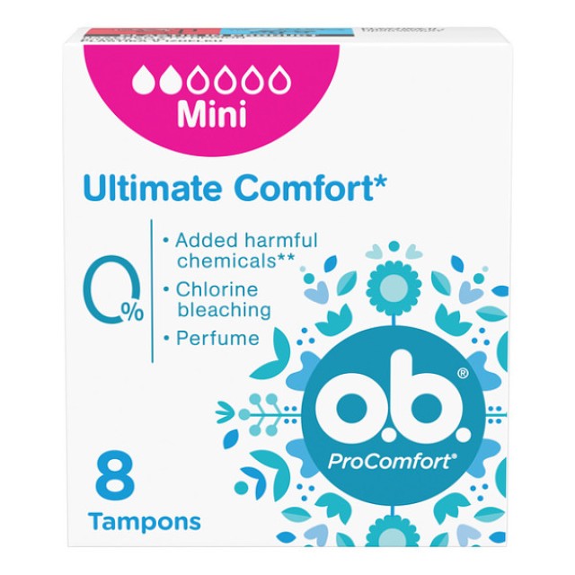 Ο.b. Procomfort Tampons Mini 8 τεμάχια
