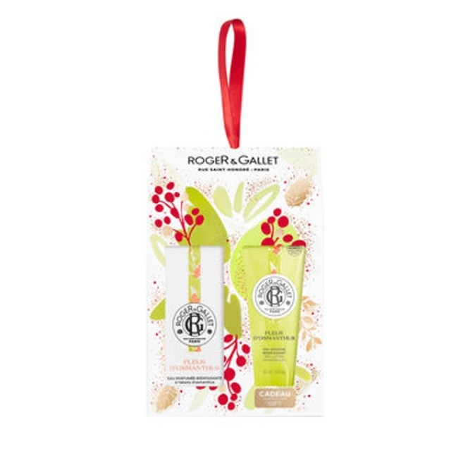 Roger & Gallet Eau parfumée bienfaisante Set  Fleur d'Osmanthus Άρωμα 30ml & Αναζωογονητικό Αφρόλουτρο 50ml