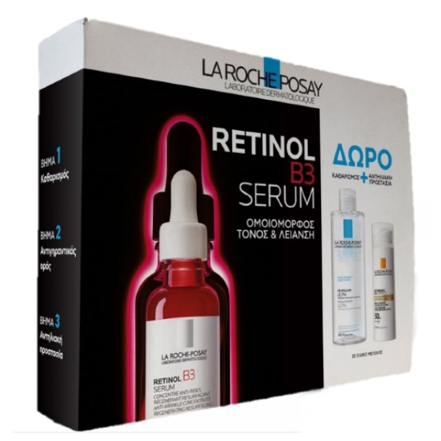 La Roche Posay Anti Aging Promo Retinol B3 Serum 30ml & Eau Micellaire 50ml & Age Correct 3ml