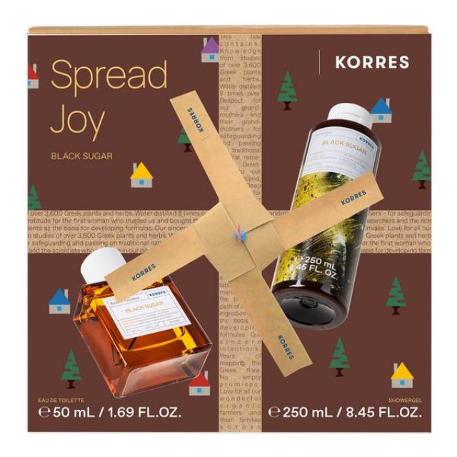 Korres Black Sugar Set Eau de Toilette 50ml & Αφρόλουτρο 250ml