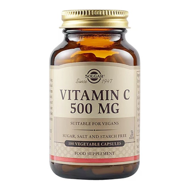 Solgar Vitamin C 500mg 100 φυτοκάψουλες