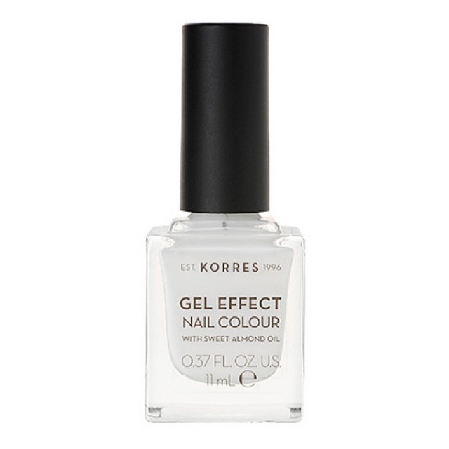 Korres Gel Effect Nail Colour 01 Blanc White 11ml