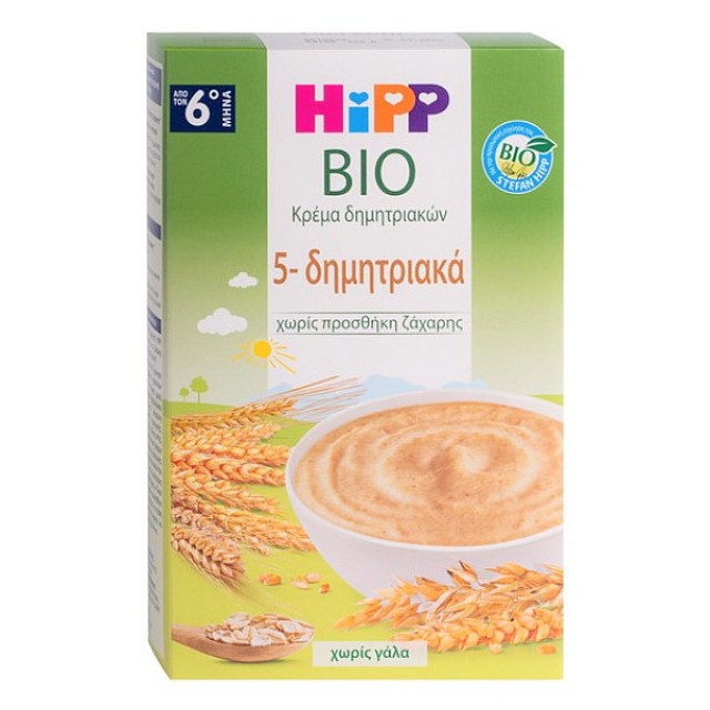 Hipp Βρεφική Κρέμα 5 Δημητριακά 6m+ 200g