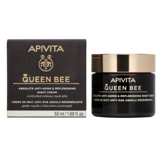 Apivita Queen Bee Κρέμα Νύχτας Απόλυτης Αντιγήρανσης & Εντατικής Θρέψης 50ml