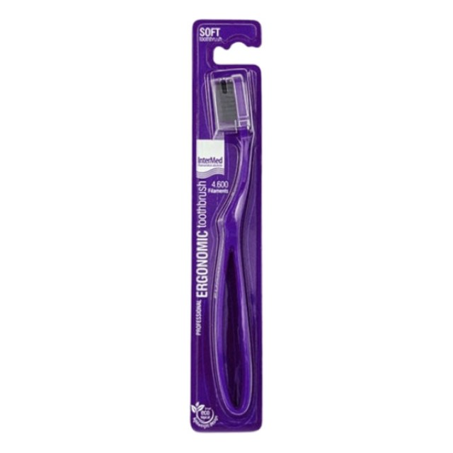 Intermed Professional Ergonomic Toothbrush Medium Purple 1 τεμάχιο