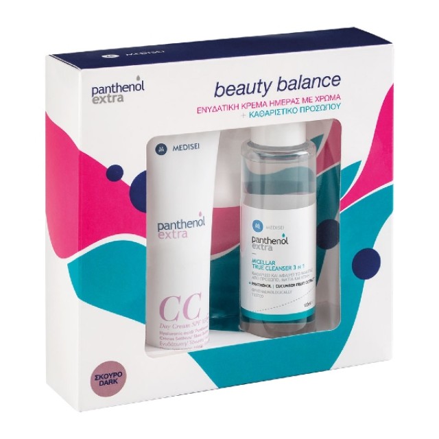 Panthenol Extra Beauty Balance Promo CC Day Cream SPF15 Dark 75ml & Micellar True Cleanser 3in1 100ml