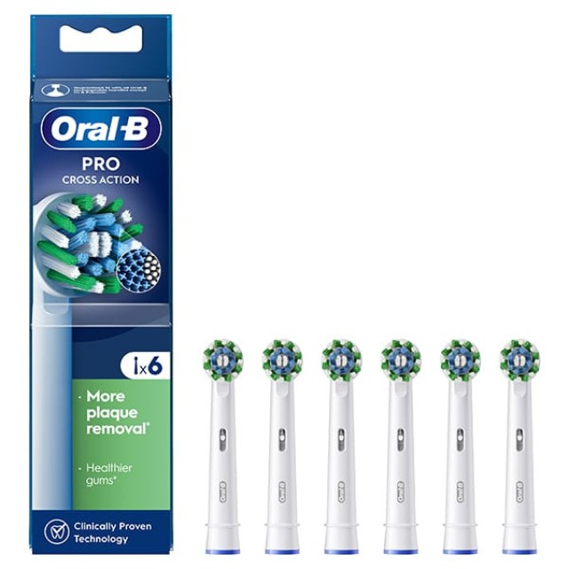 Oral-B Pro Cross Action 6 ανταλλακτικές κεφαλές