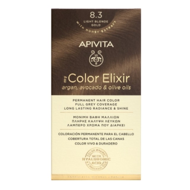 Apivita My Color Elixir Kit N8.3 Ξανθό Ανοιχτό Χρυσό 50ml & 75ml