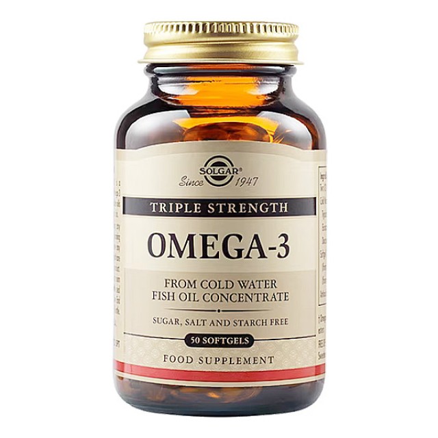 Solgar Triple Strength Omega-3 50 μαλακές κάψουλες