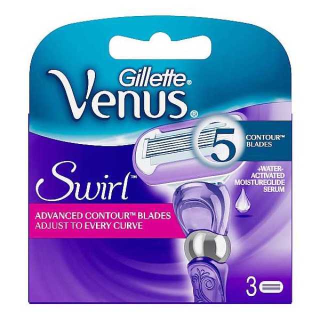 Gillette Venus Swirl Ανταλλακτικές Κεφαλές 3 τεμάχια