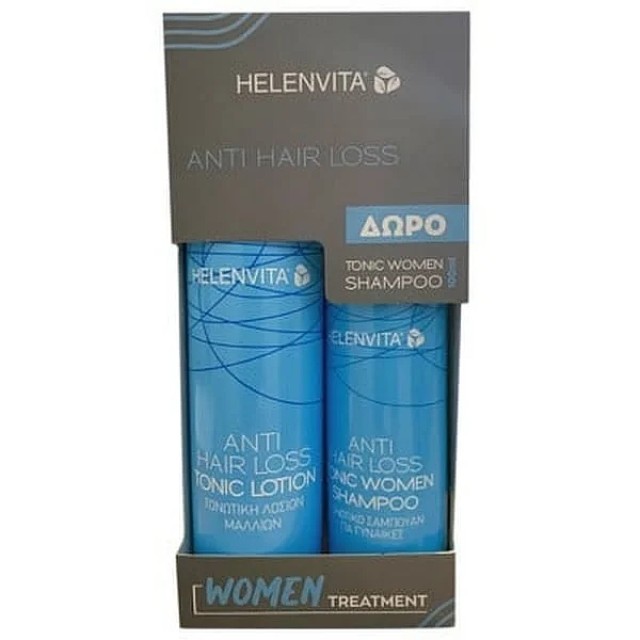 Helenvita Anti Hair Loss Tonic Lotion 100ml & Δώρο Anti Hair Loss Tonic Women Shampoo 100ml