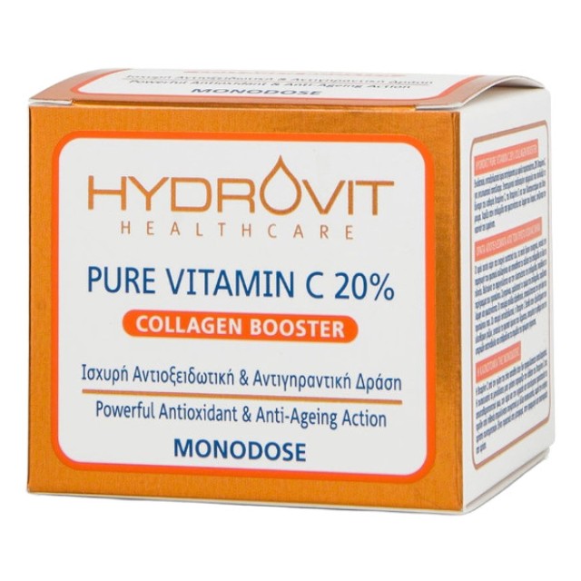 Hydrovit Pure Vitamin C 20% Collagen Booster 60 μονοδόσεις
