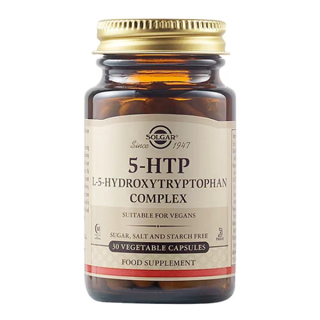 Solgar 5-HTP L-5-Hydroxytryptophan Complex 30 φυτοκάψουλες