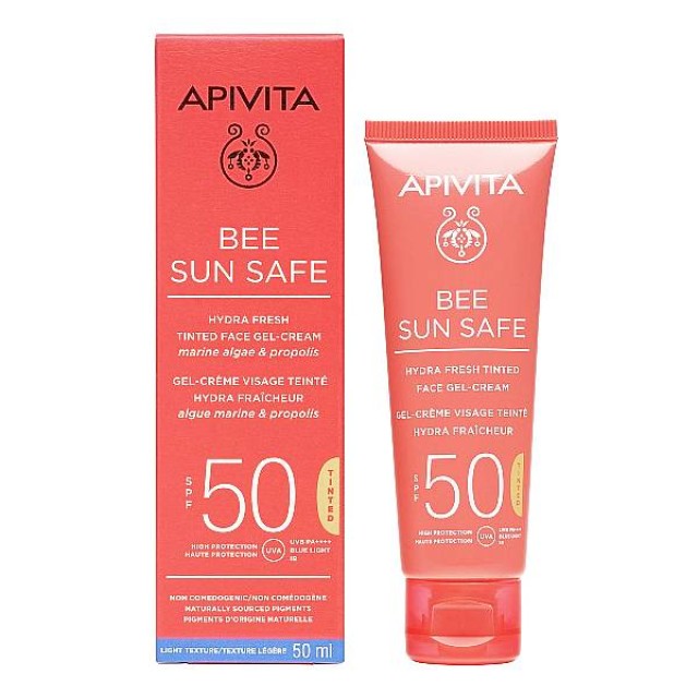 Apivita Bee Sun Safe Hydra Fresh Tinted Face Gel-Cream SPF50 50ml