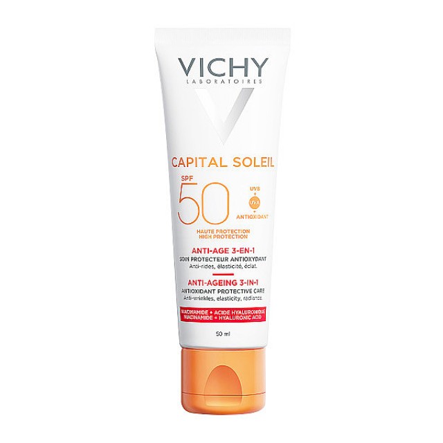 Vichy Capital Soleil Face Sunscreen 3-IN-1 Anti-Aging SFP50 50ml