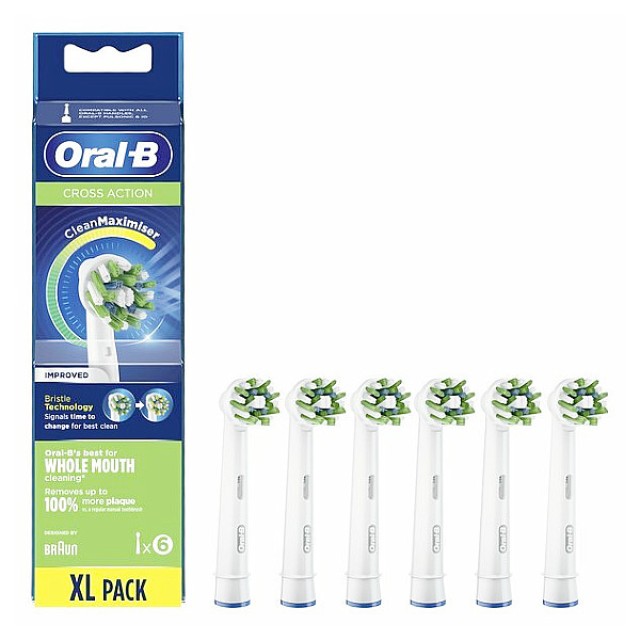 Oral-B Cross Action Ανταλλακτικές Κεφαλές 6 τεμάχια