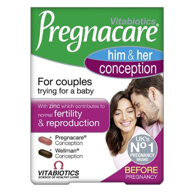 Vitabiotics Pregnacare Him & Her Conception 60 tablets
