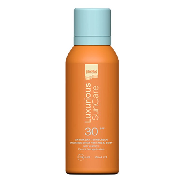 Intermed Luxurious Sun Care Antioxidant Sunscreen Invisible Spray Face & Body SPF30 100ml