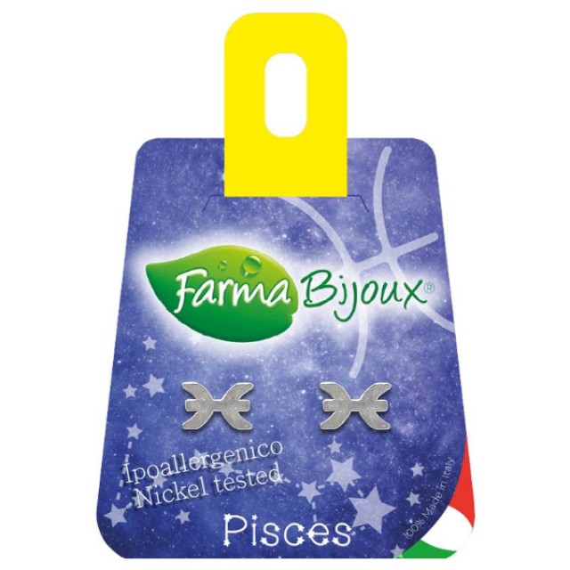 Farma Bijoux Υποαλλεργικά Σκουλαρίκια Zodiaco Piscis Ιχθείς