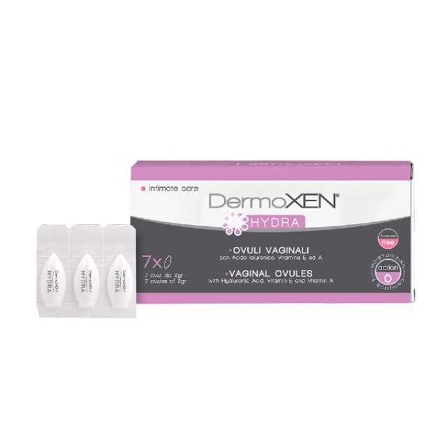 Dermoxen Hydra Vaginal Ovules 7 κολπικά υπόθετα