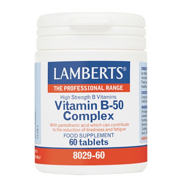 Lamberts Vitamin B-50 Complex 60 ταμπλέτες