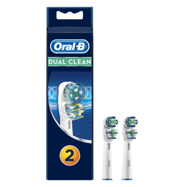 Oral-B Dual Clean Ανταλλακτικές Κεφαλές 2 τεμάχια