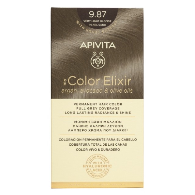 Apivita My Color Elixir Kit N9.87 Ξανθό Πολύ Ανοιχτό Περλέ Μπεζ 50ml & 75ml
