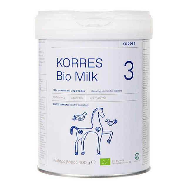 Korres Bio Milk 3 Βιολογικό Αγελαδινό Γάλα για Βρέφη από 12 μηνών 400g