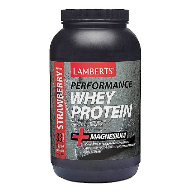 Lamberts Whey Protein γεύση Φράουλα 1000g