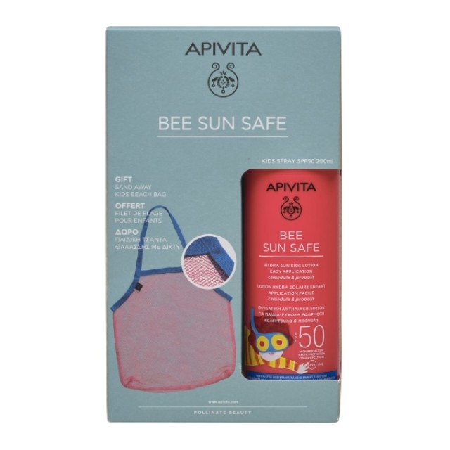Apivita Bee Sun Safe Kids Promo Αντηλιακή Λοσιόν Για Παιδιά 200ml & ΔΩΡΟ Παιδική Τσάντα Θαλάσσης