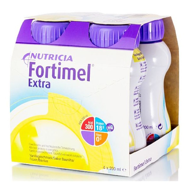 Nutricia Fortimel Extra Βανίλια 4x200ml