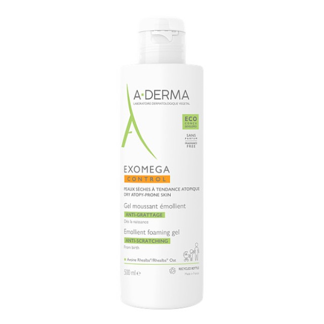 A-Derma Exomega Control Emollient Foaming Gel 500ml