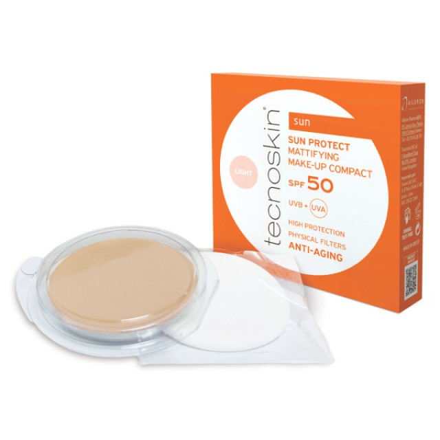 Tecnoskin Sun Protect Mattifying Make-Up Compact SPF50 Light Refill 10g