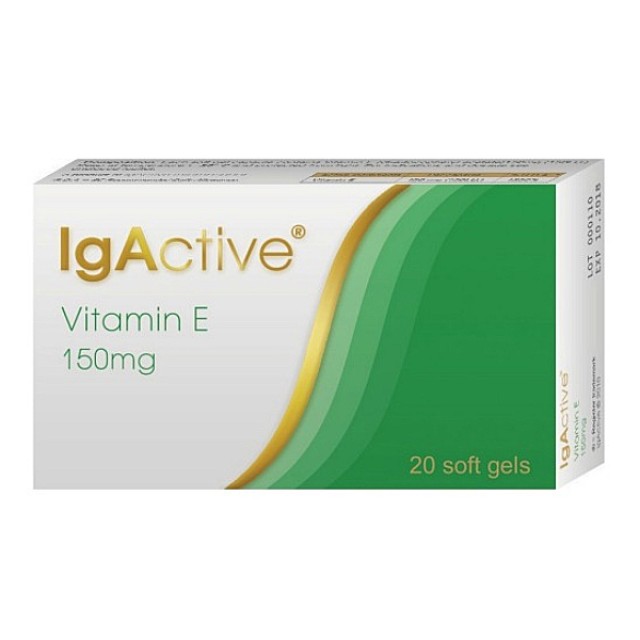 IgActive Vitamin E 150mg 20 soft capsules